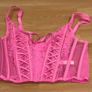 Victoria's Secret Pink Lace Bra/ Corset‎